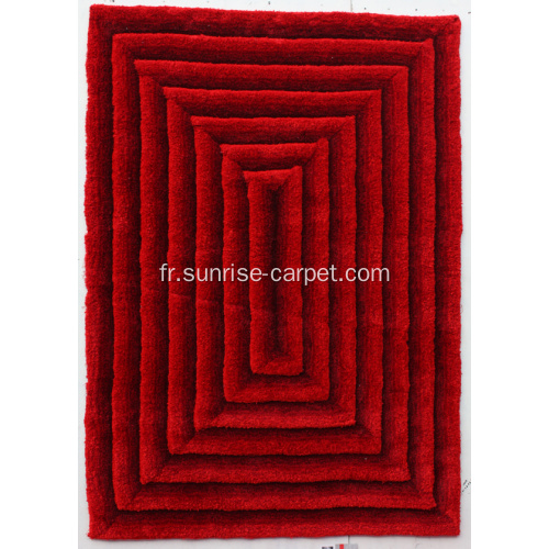 Tapis Shaggy en microfibre avec Design 3D